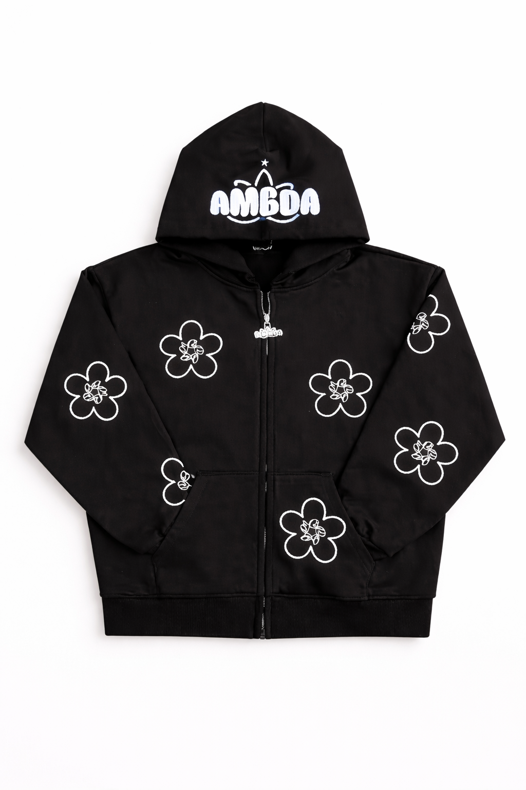 Flower Zip Hoodie