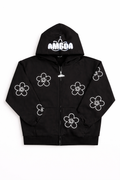 Flower Zip Hoodie