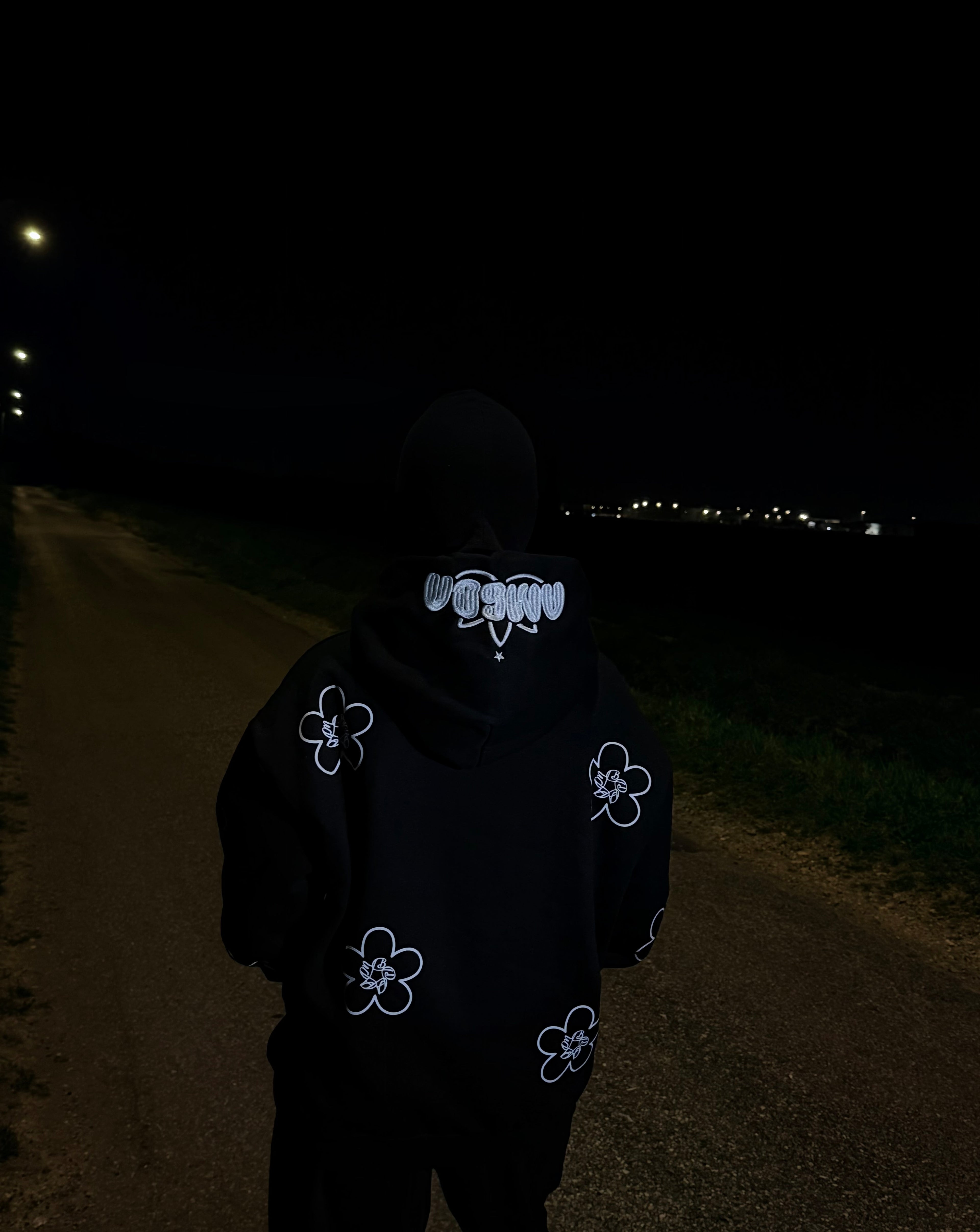 Flower Zip Hoodie