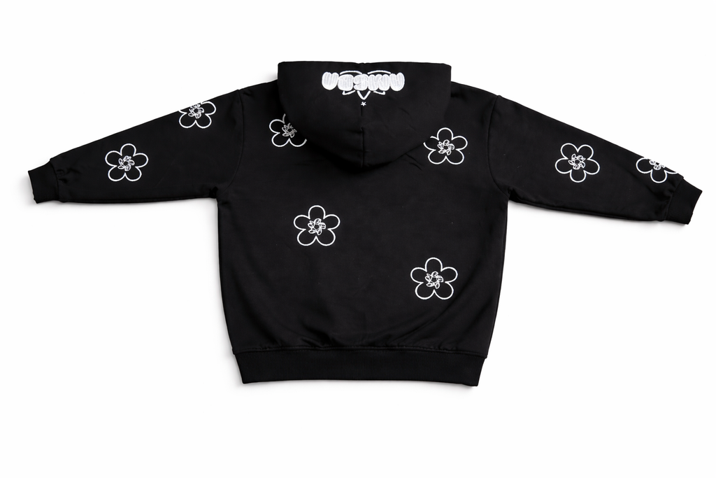 Flower Zip Hoodie