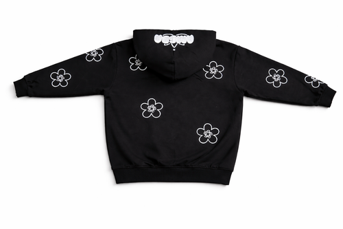 Flower Zip Hoodie